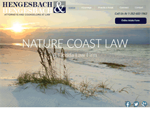 Tablet Screenshot of naturecoastlaw.com